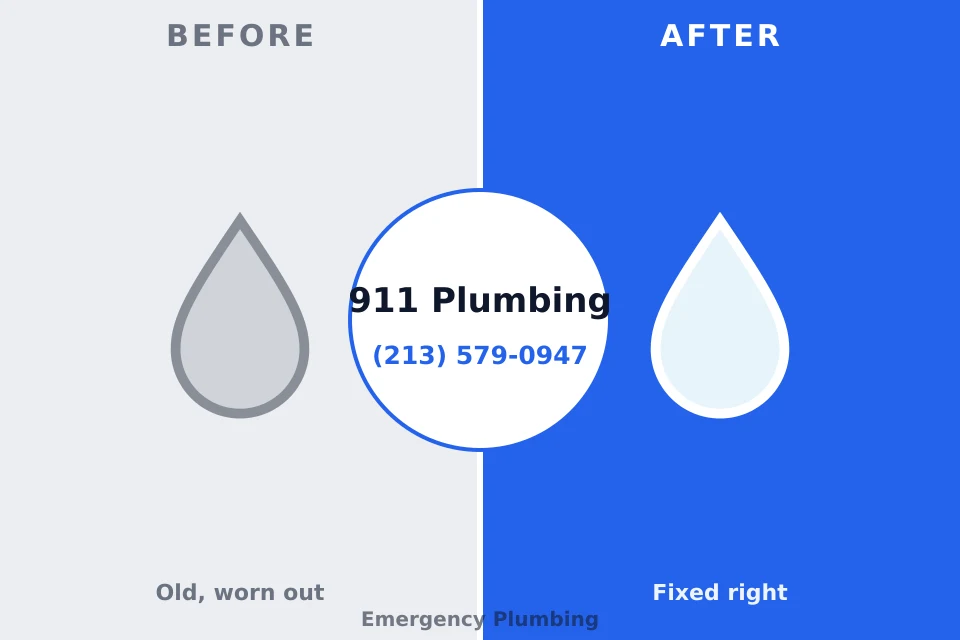 Before and after: plumbing company Arp, TX